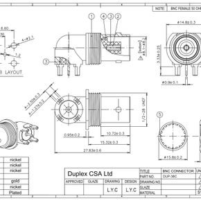 DUP 38C Technical Drawing